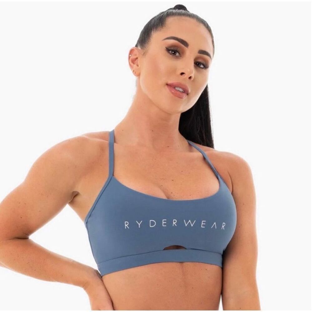 Ryderwear NWT Staples Sports Bra in Steel Blue Size Medium
